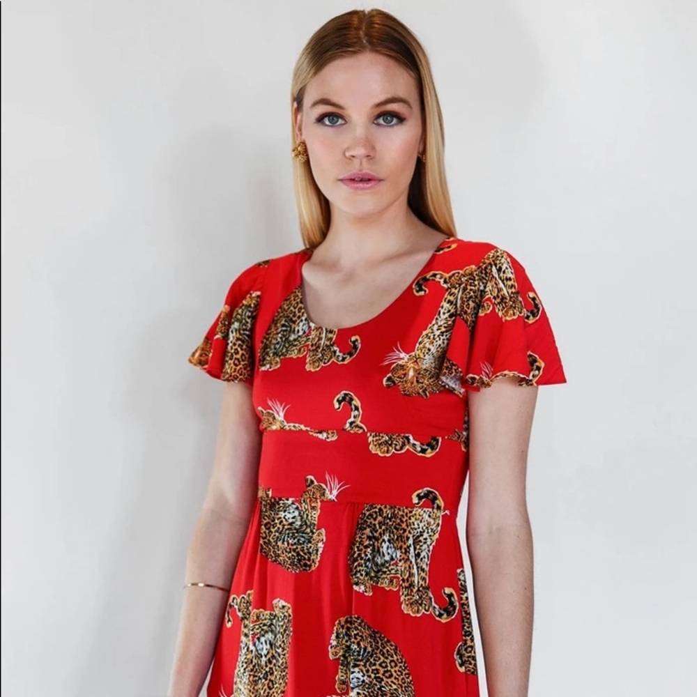 Trashy Diva NWT 12 Red Tiger Dress
